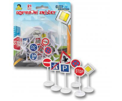 Dopravné značky na karte 21ks