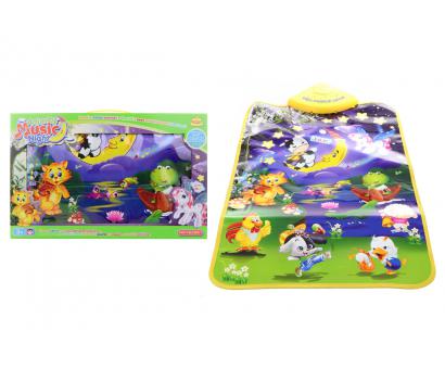 Hudebný koberec zvieratká v noci