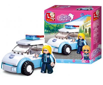 Stavebnica Policajtka s autom 69ks