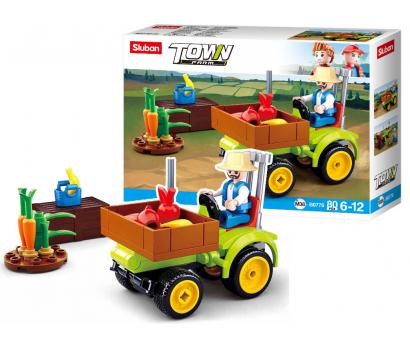 Stavebnica traktor na ovocie 80ks