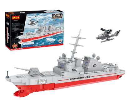 COGO WORLD MILITARY Vojenská loď 744ks