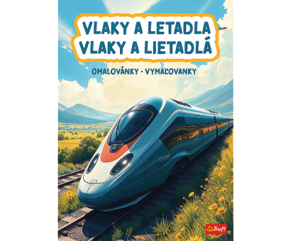 Omaľovánky Vlaky a lietadlá