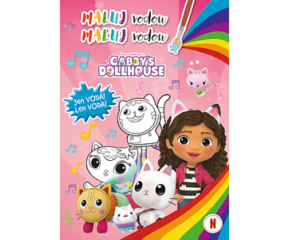Omaľovánka A4 Domček Gabi maľuj vodou