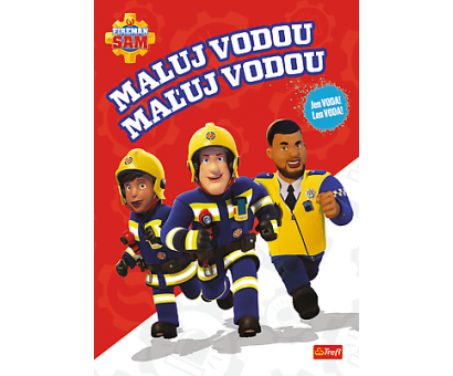 Omaľovánka maľuj vodou Požiarnik Sam