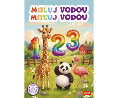 Omaľovánka Maľu vodou čísla