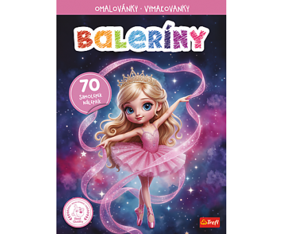 Omaľovánka s nálepkami Baleríny