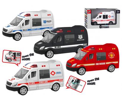 Záchranárska dodávka - otváracie dvere