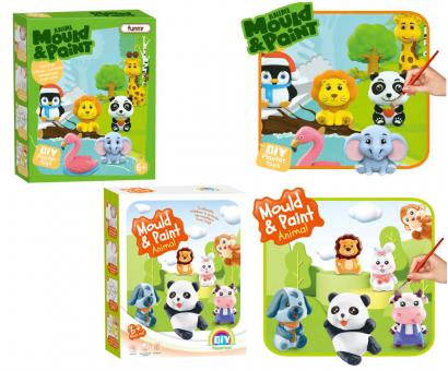 Sadrové maľované zvieratká - magnetky