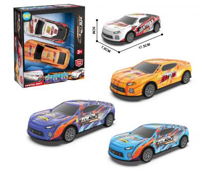 Auto závodné kov. na zotrvačník 2ks